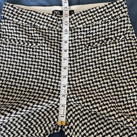 ZARA TEXTURED STRAIGHT LEG PANTS - Picture 7 of 8